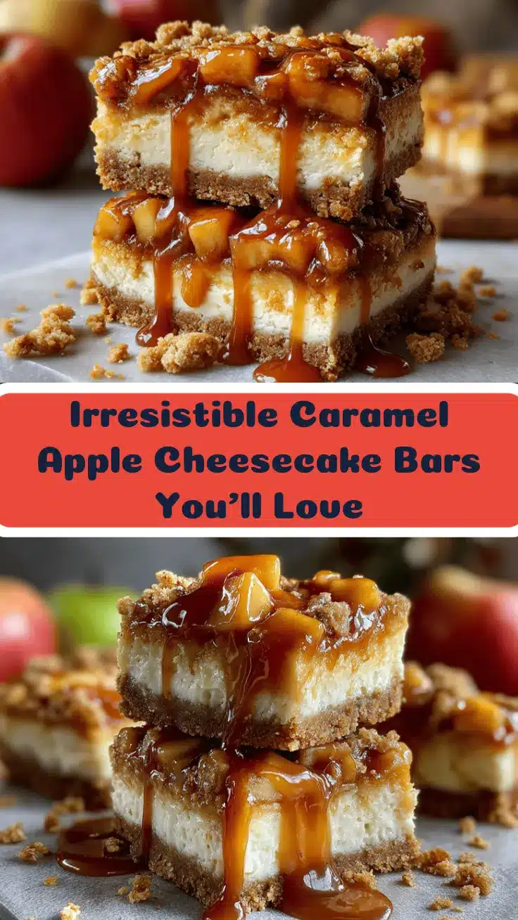 caramel apple cheesecake bars recipe