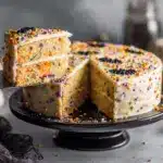 Halloween Funfetti Cake - featured image