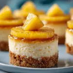 mini pineapple upside-down cheesecakes - featured image