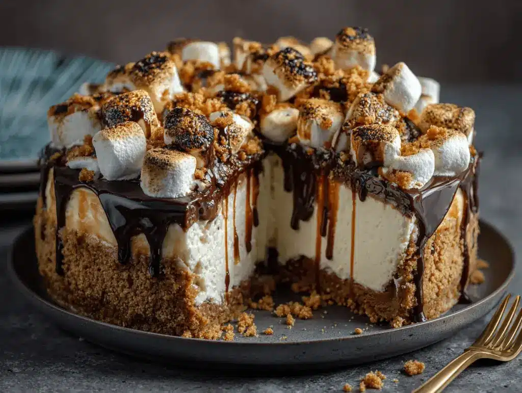 s’mores cheesecake - featured image
