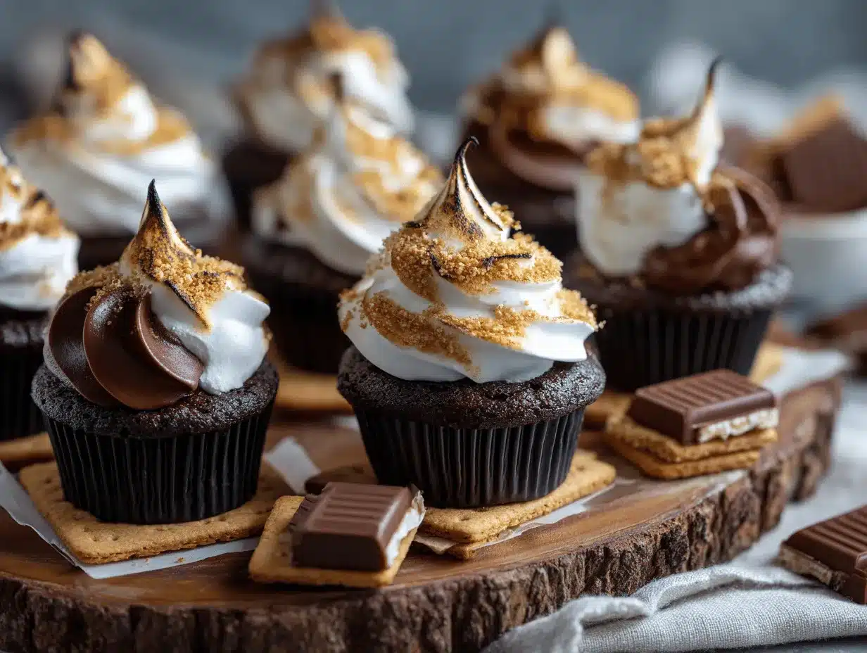 S’mores Cupcakes preparation steps