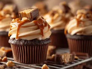 Snickers cupcakes - featured image