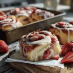 Strawberry Cheesecake Cinnabon Rolls - featured image