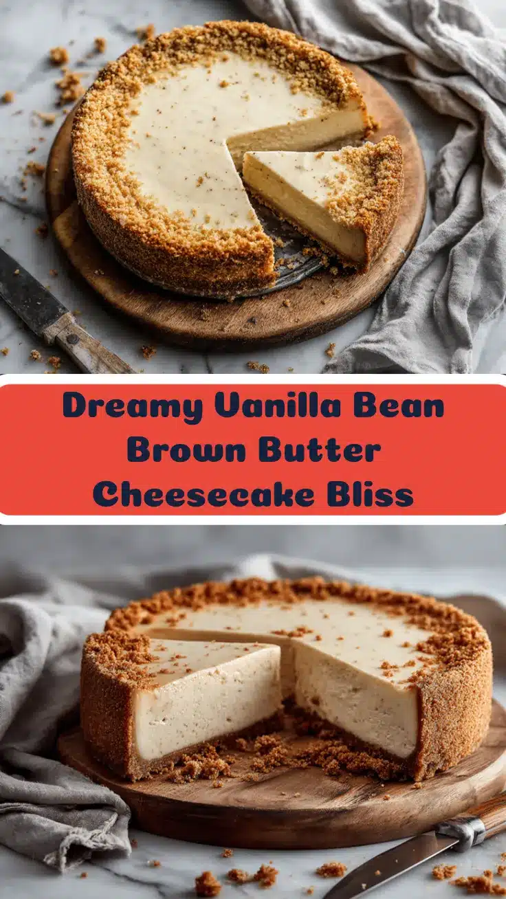 vanilla bean brown butter cheesecake recipe